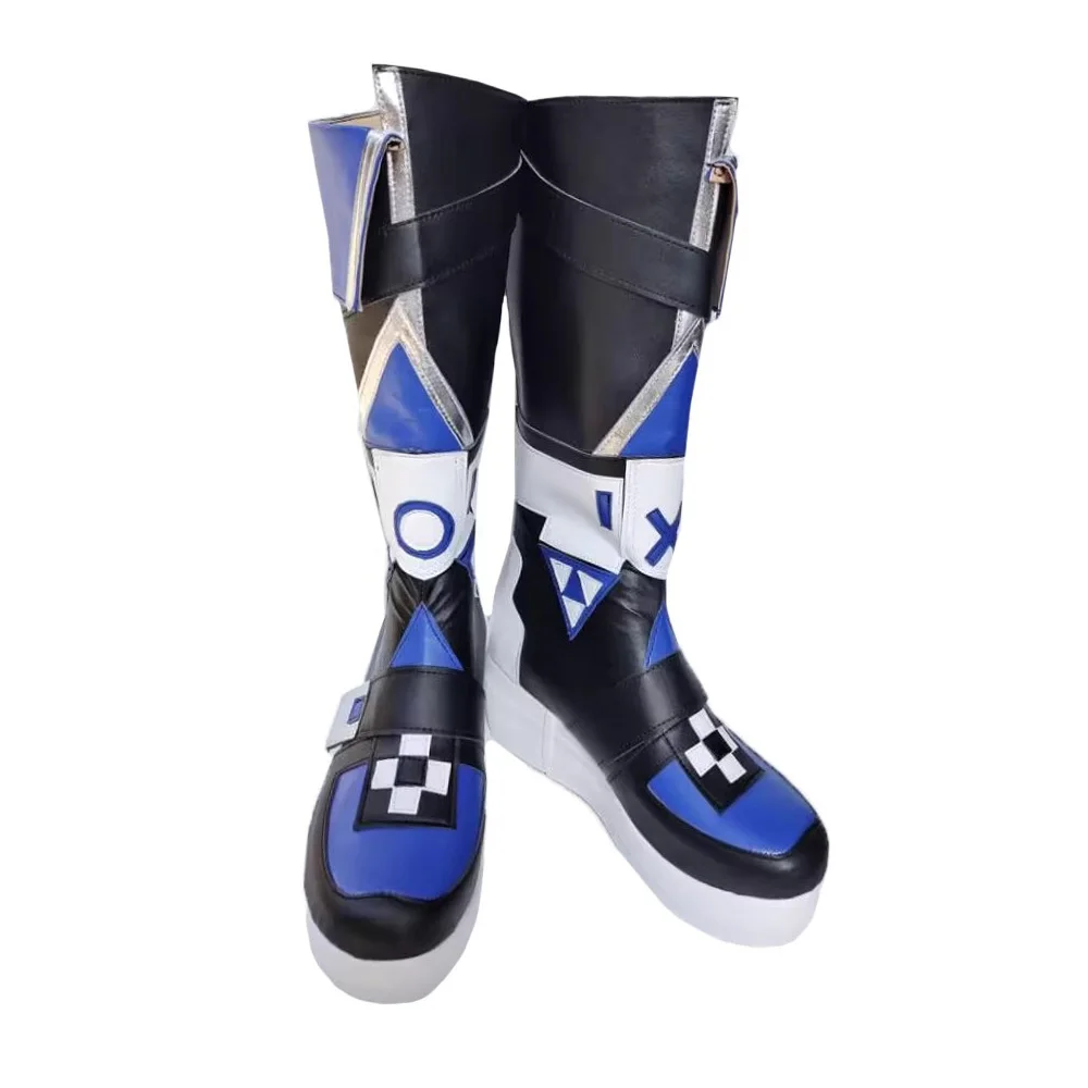 Chaussures de Cosplay du Jeu Honkai Star Rail Loup Argenté, Bottes en Cuir du Dessin Animé, Accessoire Unisexe pour Costumes d'Halloween