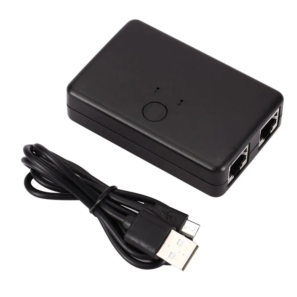 

Mini 2 Port Network Switch Ethernet Network Box Switcher Adapter HUB