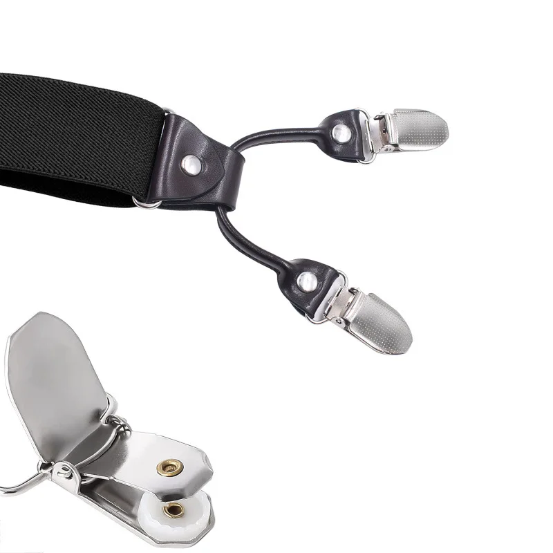 جديد الرجال الحمالات 6 مقاطع الأقواس الجلدية الحمالات غير رسمية حزام قابل للضبط حزام Tirantes موضة الحمالات #6