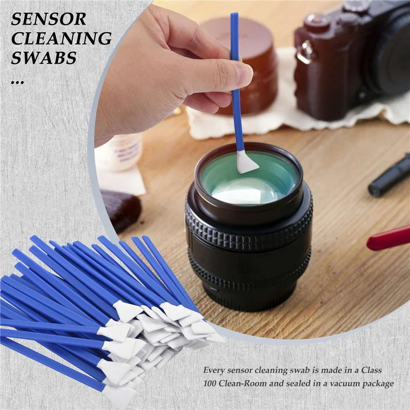 مسحات تنظيف مستشعر APS-DSLR أو SLR للكاميرا الرقمية APS-C (40 مسحة، بدون منظف مستشعر) #2