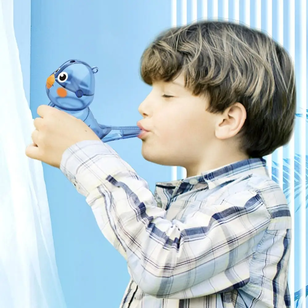 Criativo multicolorido dos desenhos animados pássaro apito de plástico adicionar água warble apito diferentes chamadas de pássaros aprendizagem instrumento musical presente