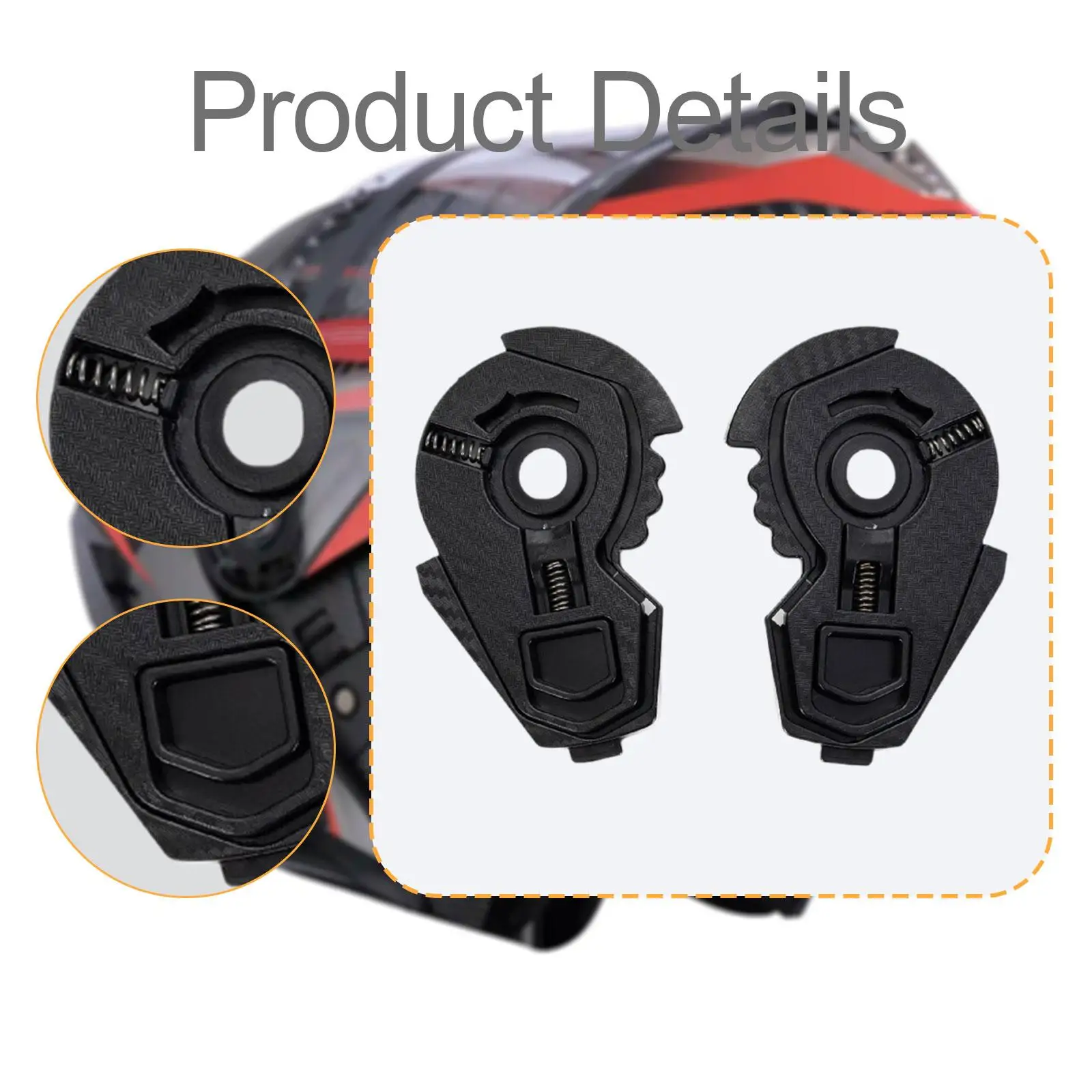 Motorcycle Helmet Visor Fixing Base Mount Durable PC Side Plate Repair Premium Accessories for 902 Compatible Helmets