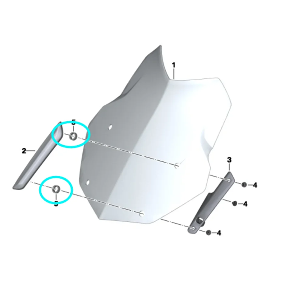 الزجاج الأمامي المطاط التوصيل ثقب الحلقات المطاطية لسيارات BMW R1200GS LC R1200GSAdventure R1250GS Adv 2013-2021 ome 4663855787 #6