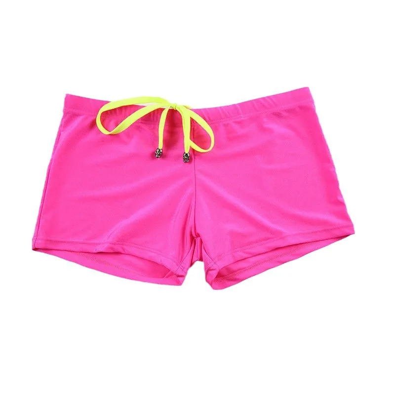 Men's Boxer Swimming Trunks Drawstring Design Quick Dry Breathable Beach Shorts Swimwear Hot Spring Pool Bathing Suis Swimsutis