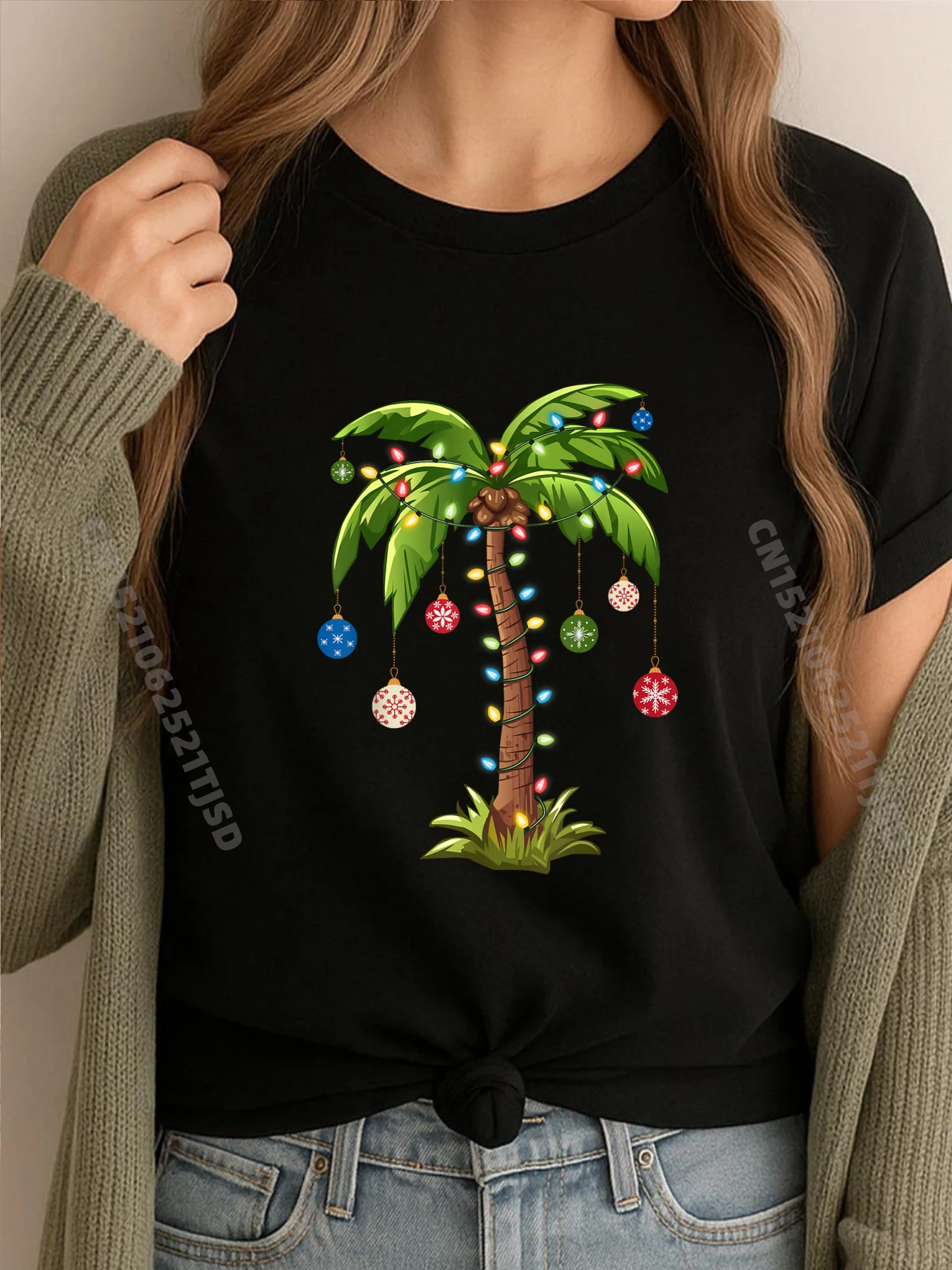 

Рождественская пальма Светлая гавайская тропическая рождественская мужская одежда 2025Роскошный бренд Vaporwave