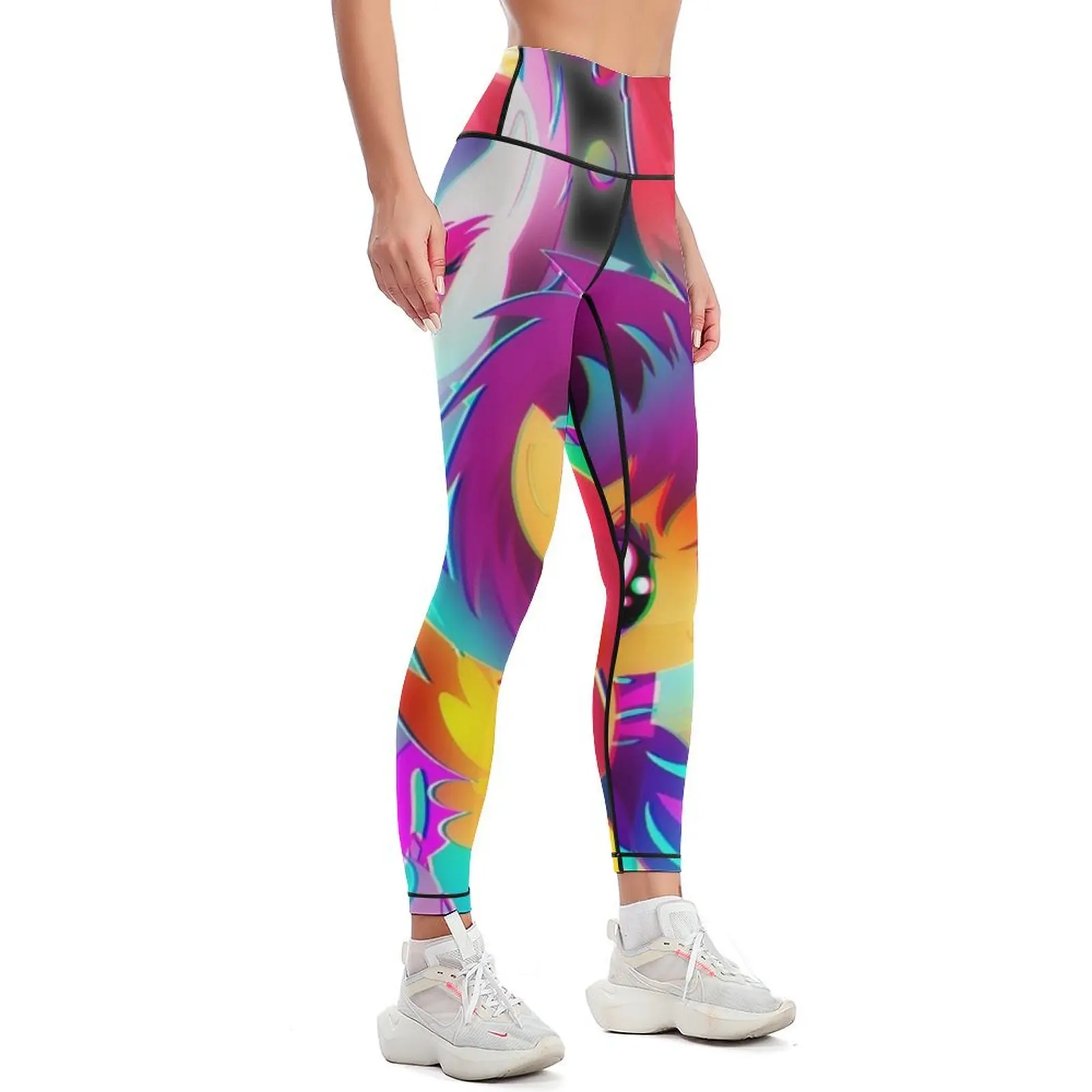 Synthwave Cutie Mark Crusaders Leggings sport legging Sports pants for harem pants Womens Leggings