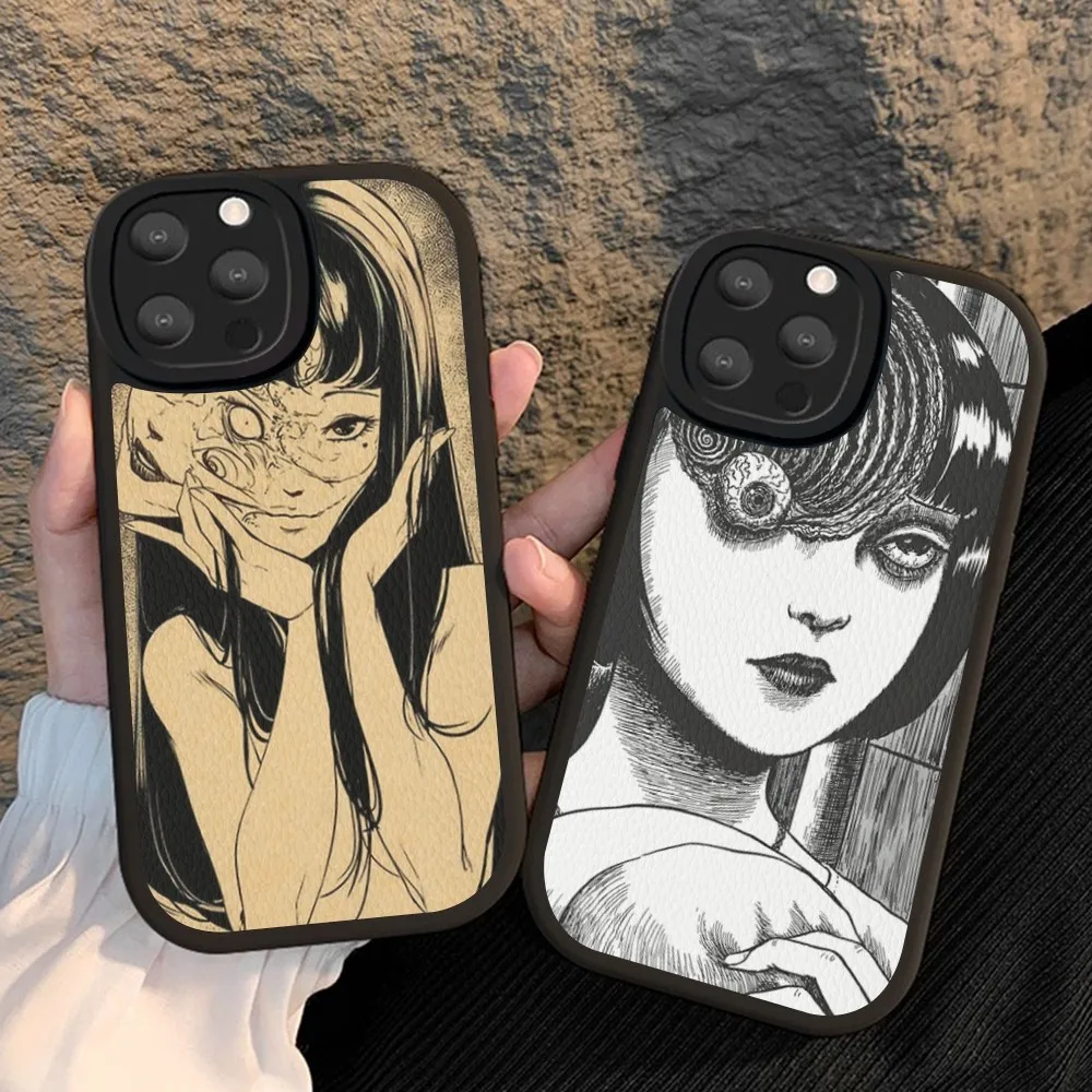 

Japanese Comic Tomie Phone Case Hard Leather For iPhone 14 13 12 Mini 11 14 Pro Max Xs X Xr 7 8 Plus Fundas