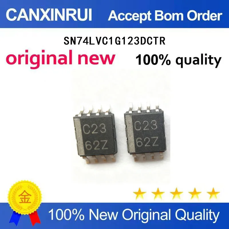 (5-100 Pieces) SN74LVC1G123DCTR silk screen C23 new SM8-8 74 series logic chip integrated IC chip