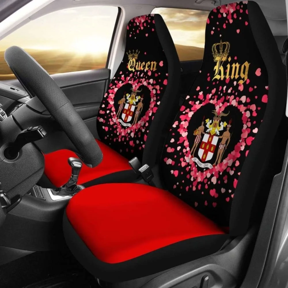 Jamaica Car Seat Cover Couple King/Queen (Set Of Two) 161012,Pack of 2 Universal Front Seat Protective Cover