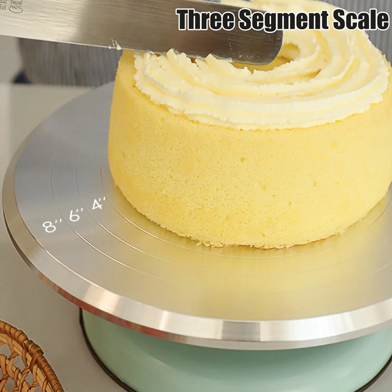 

A60Z Top Cake Turntable Cake Decoration Table Home Baking Kitchenware DIY Pastry Decoration Turntable Non-Slip Coating Cake Tabl