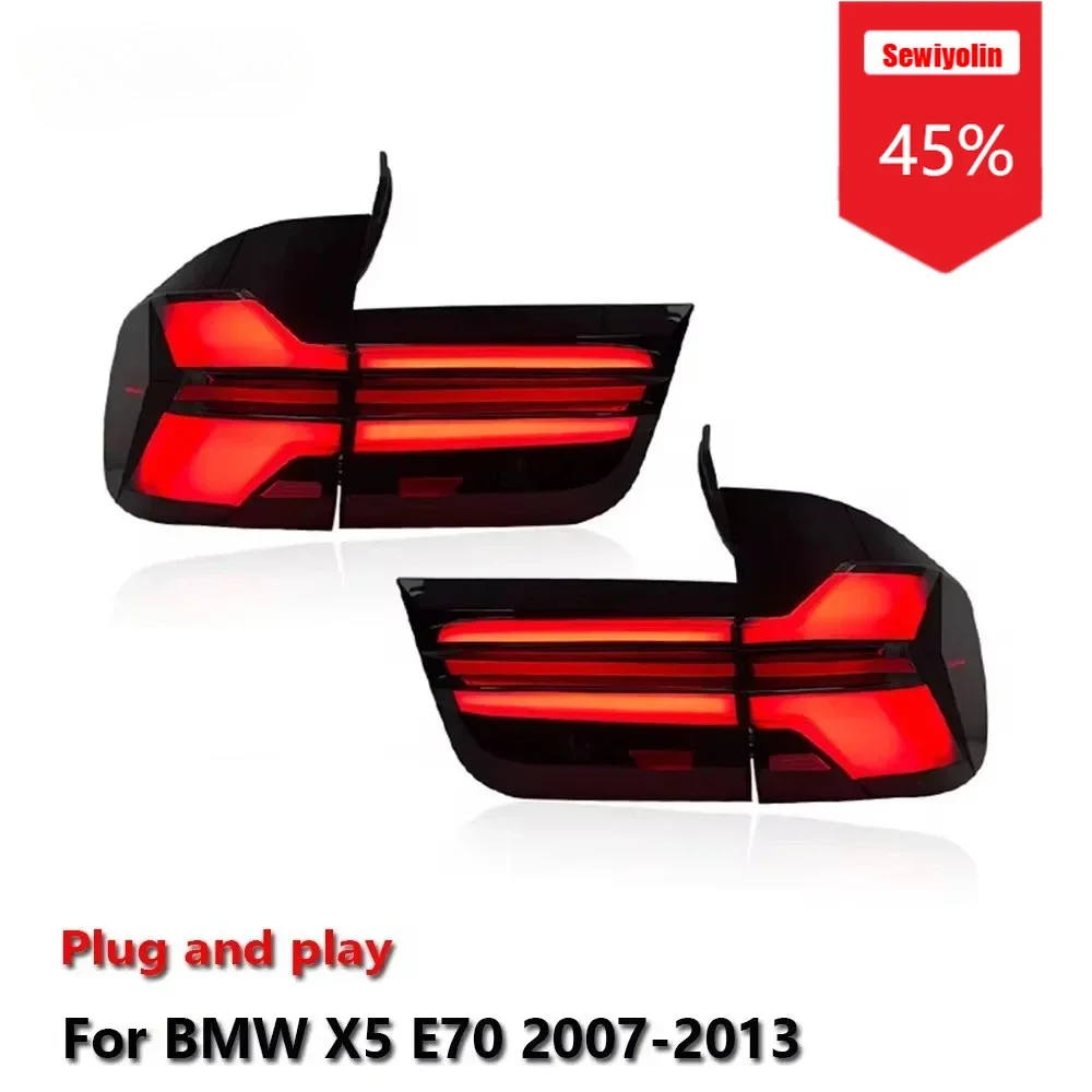 

Sewiyolin Car Accessories LED Lamps Tail Lights For BMW X5 E70 2007-2013 DRL Fog Rear Trailer lamps Turning Signal Voiture Plug