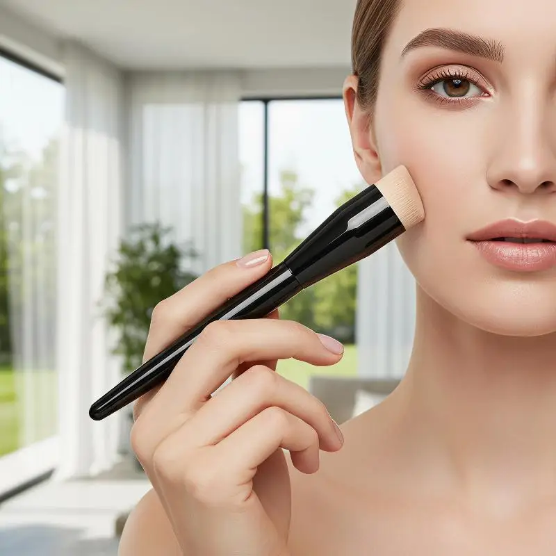 Angled Flat Top Foundation Brush Professional Contour Blush Brush Liquid Cream Makeup Brushes