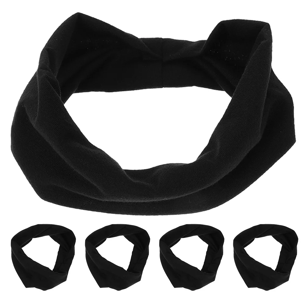

5Pcs Youth Sweatbands for Kids Breathable Moisture Control Flexible Fit Sports Headbands Ideal for Running Gym School Playground