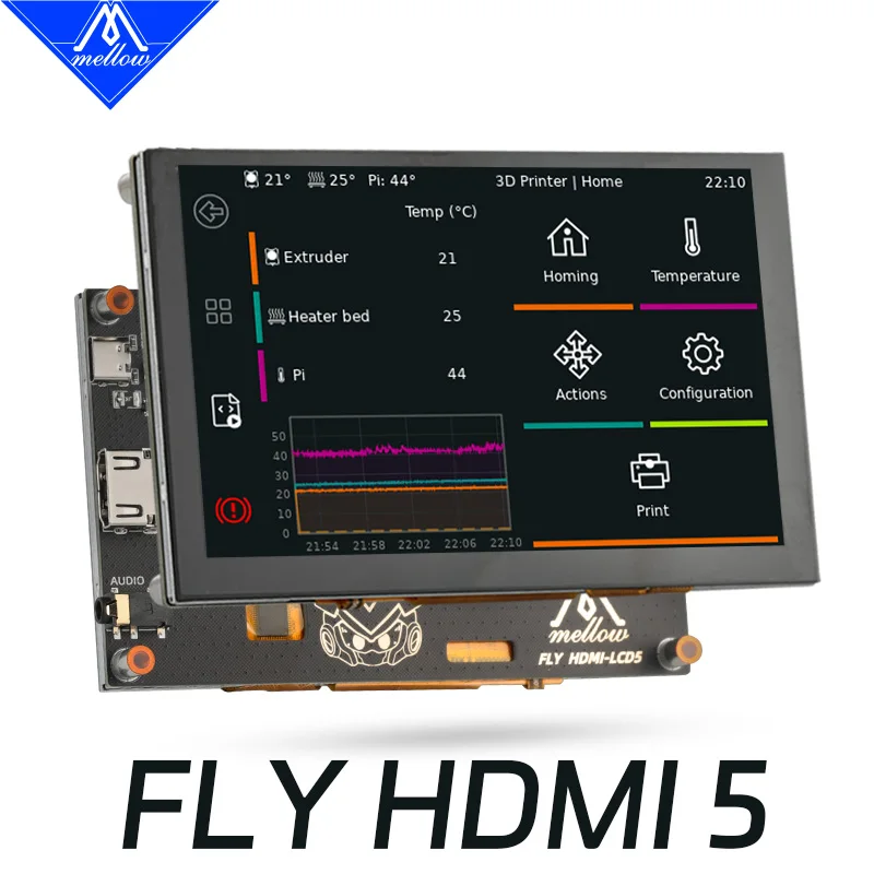 Mellow FLY HDMI5 LCD HDMI Klipper Screen dla majsterkowiczów Części do drukarek 3D VzBoT Voron Akcesoria do Raspberry Pi KlipperScreen