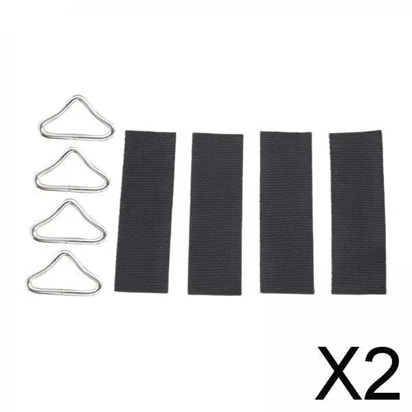 2X 4Pcs V Shaped Rings Triangle Ring Buckles for Kids Trampoline