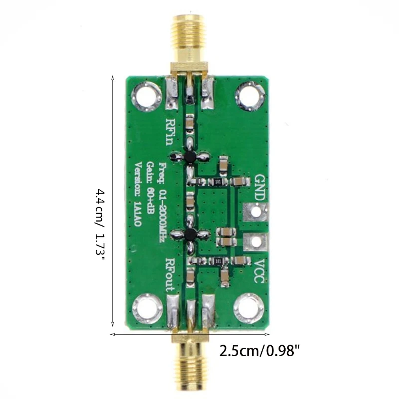 0.1-2000MHz RF Low Noise Amplifier Receiver Module Board 60dB