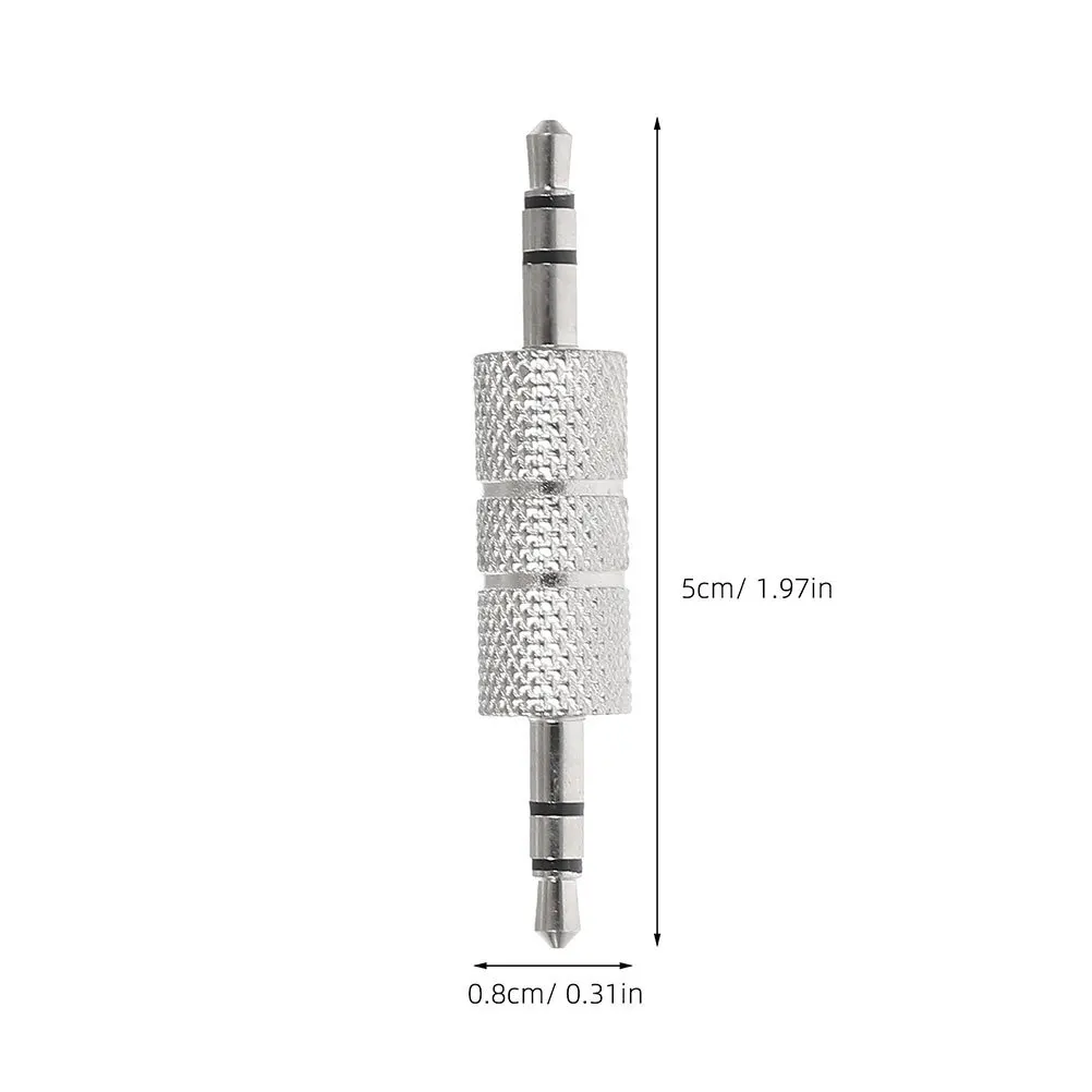 6Pcs 3.5mm Male to Male Audio Adapter Sleek Stylish Design Minimal Distortion Easy to Use Car Home Audio Systems Microphone