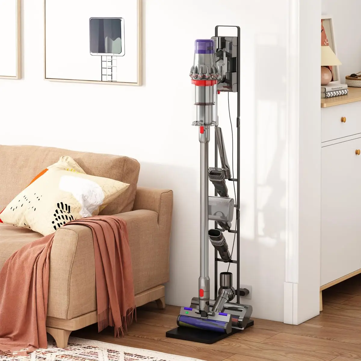 Foho Vacuum Stand, Storage Bracket Stand Holder, Stable Vacuum Stand Compatible with Dyson V15 V11 V10 V8 V7 V6 Handheld Cordles - view 4