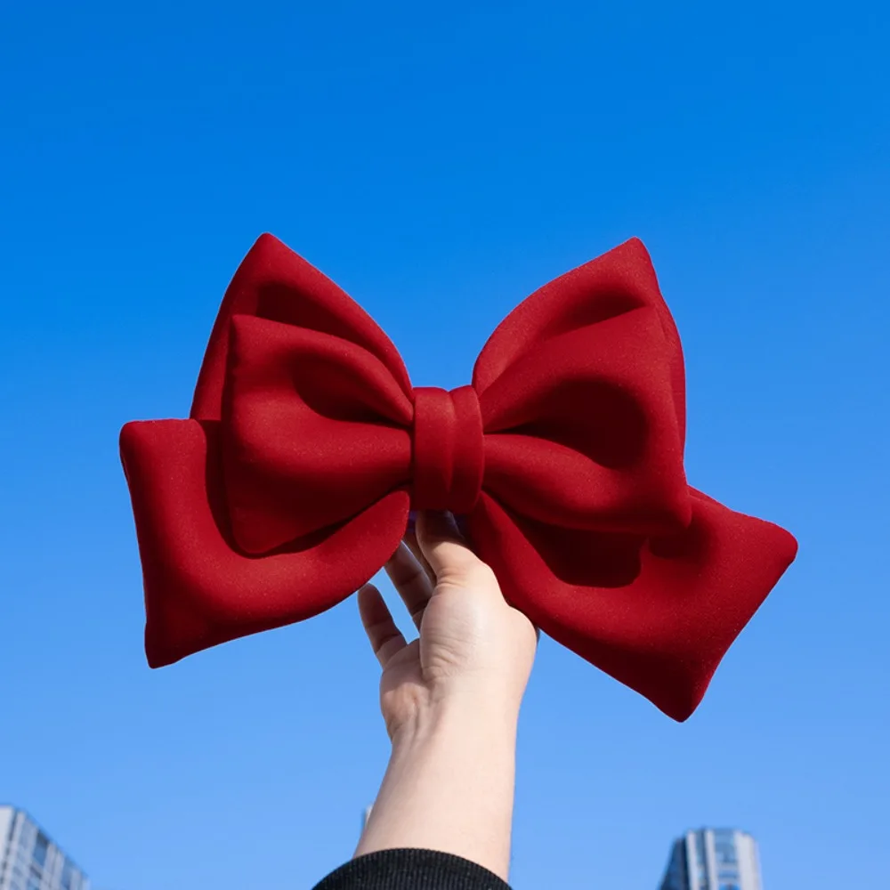 Cute Cloth Helmet Bowknot 12 Colors Bowknot Helmet Headwear Cloth Satin Ribbon Bow Electric Vehicle Decoration