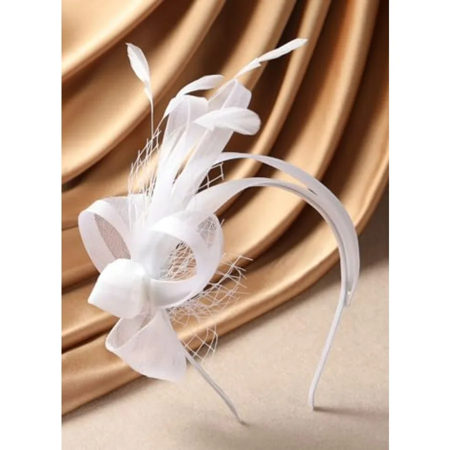 Vintage Feather Derby Hats for Women
