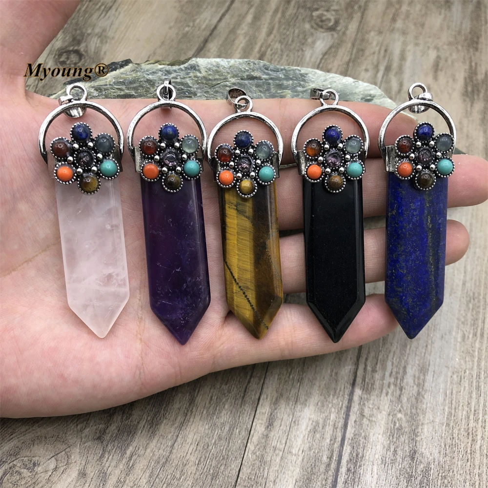 

5 шт., большой меч, драгоценный камень, аметисты, кристалл, кварц, лазурит, агаты, кулон MY 220788