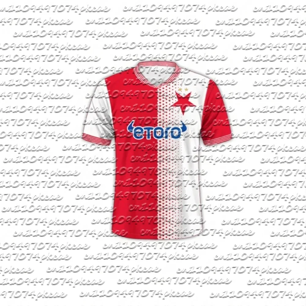 

Футболка SK Slavia Prague Home Jersey 2026, новая коллекция, для детей и взрослых, подходит для повседневной носки и тренировок, семейный комплект