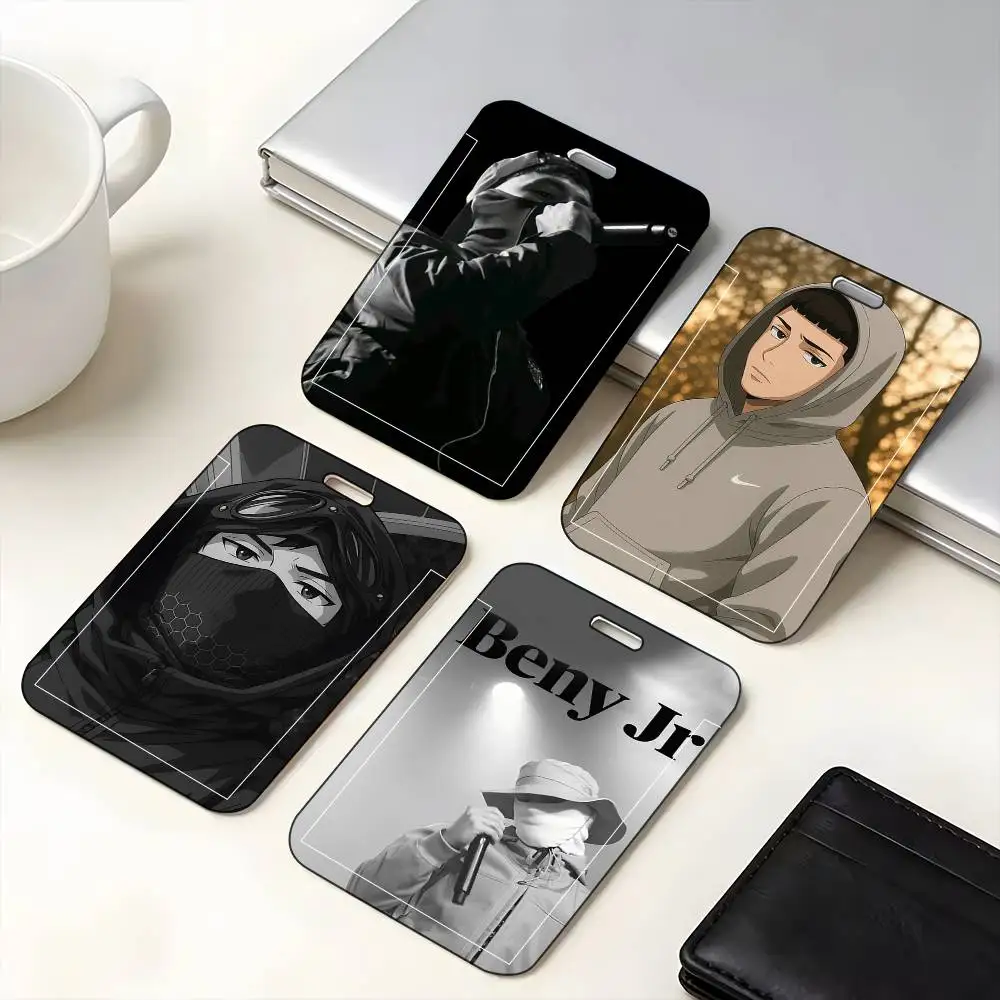 1pc Rapper B-BENY JR ID Card Sleeve School Card Access ID Card Bus Meal Card Protective Sleeve Easy Push