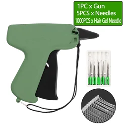 Clothes Garment Price Label Tagging Tag Gun 5 Needles 1000 Barbs Labeller Machine Plastic Labeller Sticker Sewing Tools