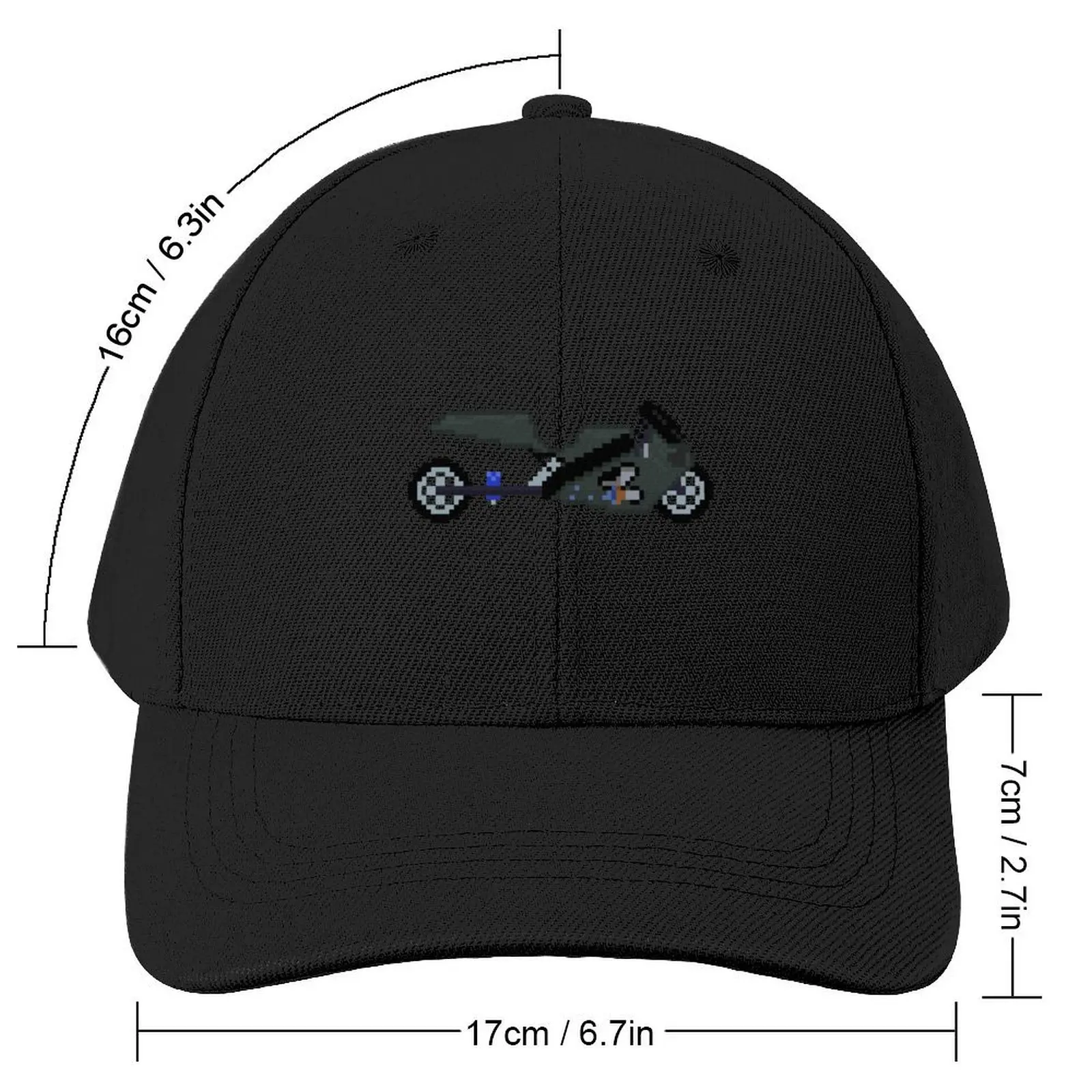 Pixel Drag Bike Baseball Cap Golf Hat Man birthday Anime Hat Mens Women's