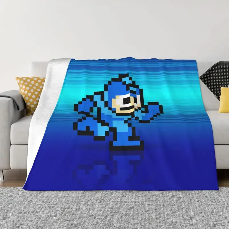 Megaman video game Mega Man blanket flannel autumn/winter portable super soft throw blankets for home travel bedspread