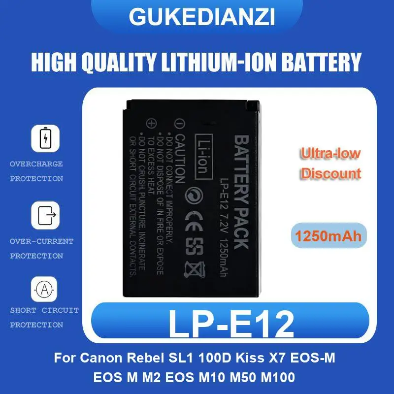 Battery For Canon 5D Mark II III IV 5DS R 6D 7D 90D 80D 70D 60D 60Da EOS M3 M5 750D 760D T6i T6s 800D 8000D Kiss X8i 1100D