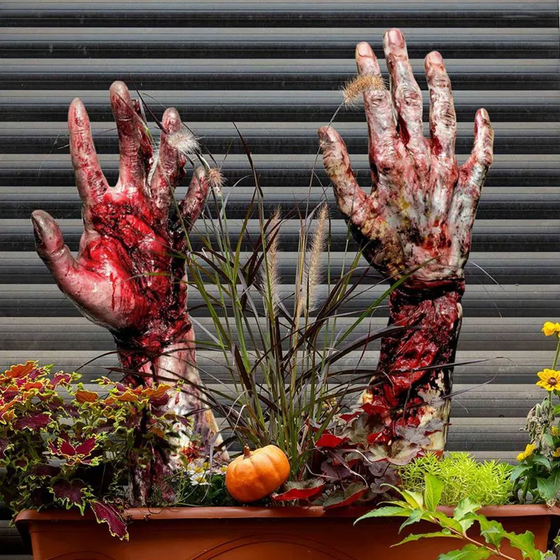 هالوين 2D الرعب شبح اليد ساحة بطاقة الديكور هالوين الديكور في الهواء الطلق هالوين فناء الشعار #2