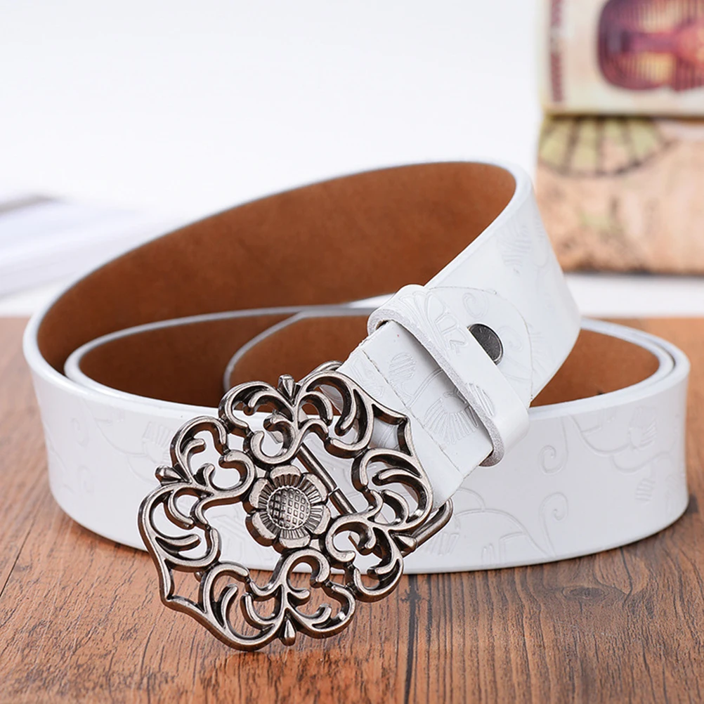 

Wide Retro Women Belts Genuine Comfortable Breathing Flexible Air Dry Military Jeans Casual Business Pants Vintage