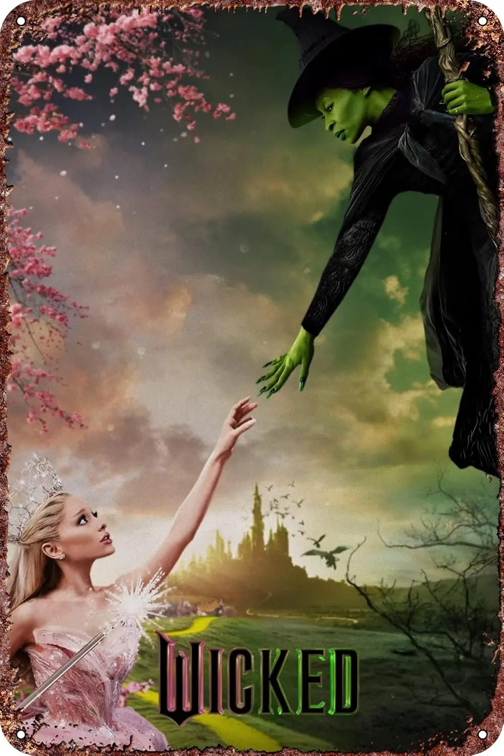 Wicked Metal Vintage Tin Sign Movie Poster Bar Restaurant Wall Decoration Vintage Inspired Metal Sign 12x8 Inch 1pc sign