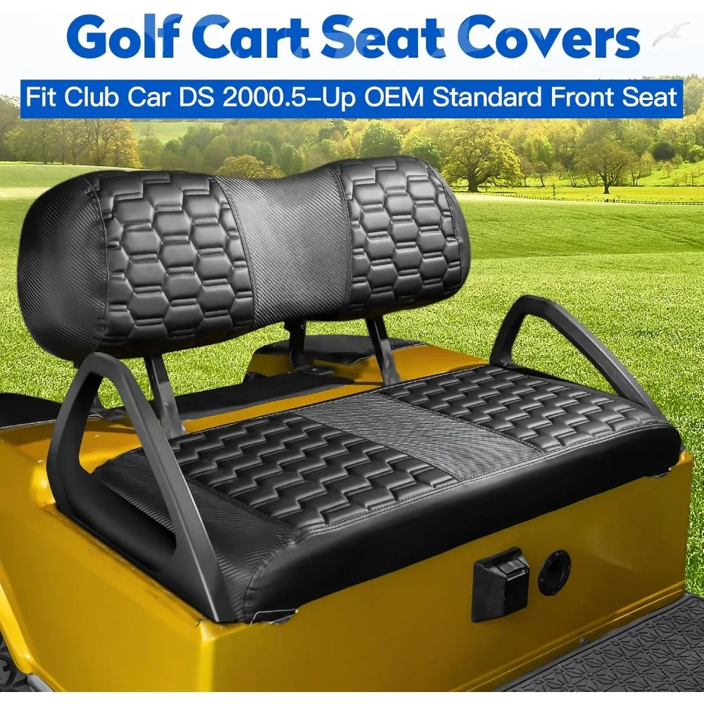 

Golf Cart Seat Covers Kit 4PCS Front and Rear for Club Car DS Standard Seat Cushion
