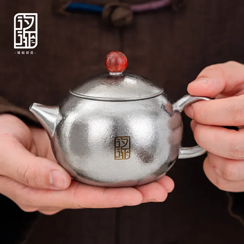 

Heat resisting tea infuser Portable outdoor make tea kettle Chinese Kung fu teapot Pure titanium tea pot cup set with filter