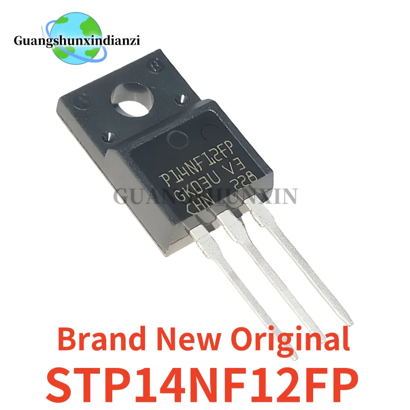 5-10PCS Brand New Original STP14NF12FP TO-220F STP14NF12 P14NF12FP P14NF12 14NF12 120V 14A Field effect transistor  In Stock