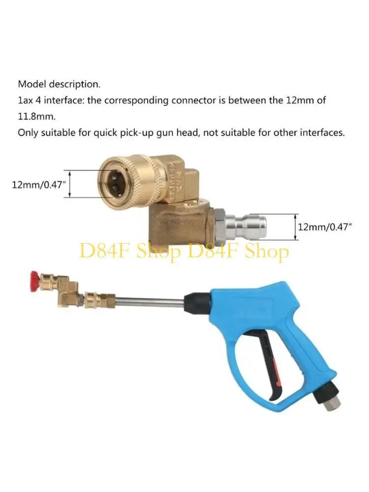 

D84F 1/4 "Quick Outary Adapter Mopper Adapter Connection для высокого давления
