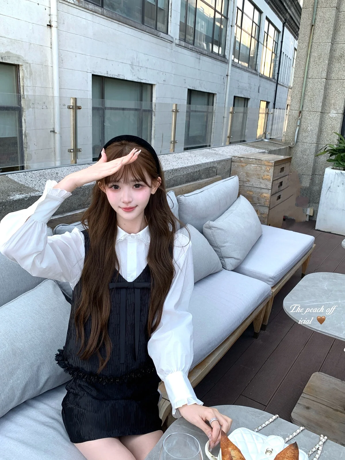 

ThePeachOfficial French Sle Satin Ribbon Lace irt ort Skirt Set Women's Loose Fit Long Sve Breathable Skin-Friendly