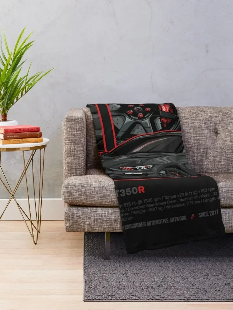 Shelby GT350R - USDM - CarCorner Throw Blanket Cute Plaid Quilt Blankets