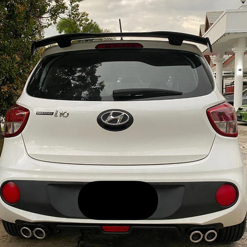 

For Hyundai i10 Spoiler Roof Rear Wing Body Kit Accessories ABS Plastic
