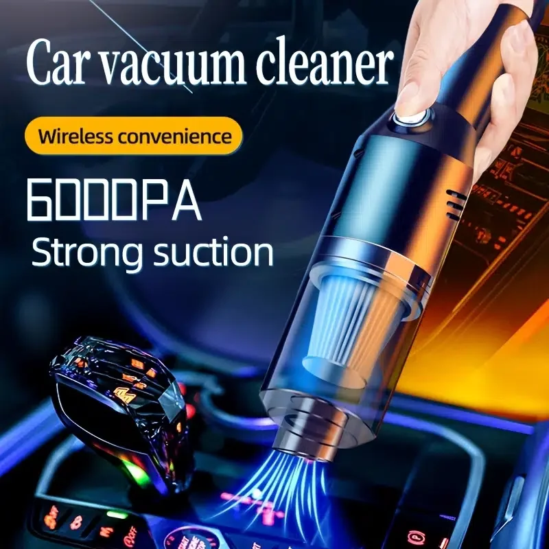 Cordless Handheld Vacuum Cleaner,Portable Hand Vacuum, Wet & Dry Use Hand Held Vacuuming