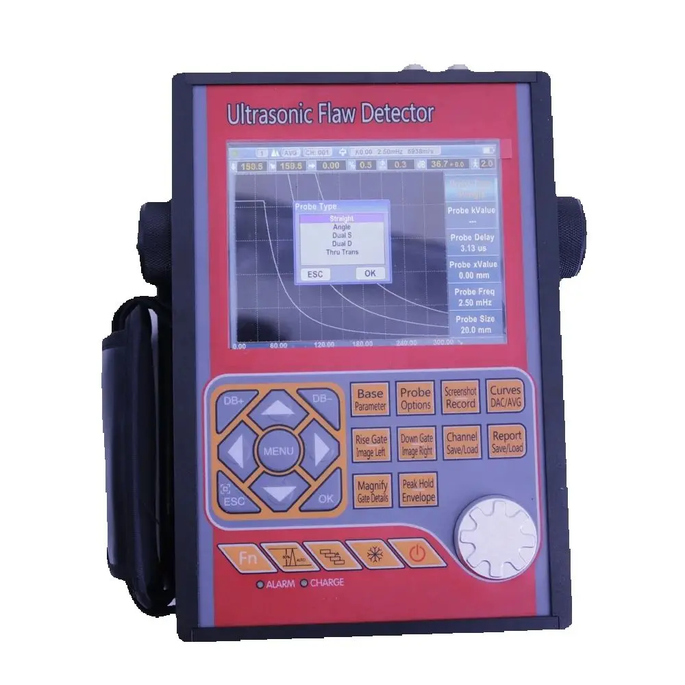 GR680 Portable Industrial Digital Ultrasonic Flaw Detector NDT Detector Measuring Range:0 to 15000mm