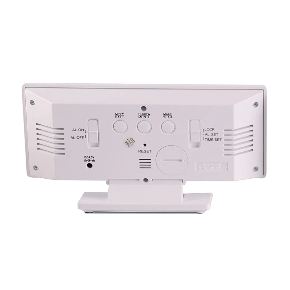 

Large Screen Mute Alarm Led Digital Mirror Clock With Temperature Date Function For Bedroom Bedside Decor Creative