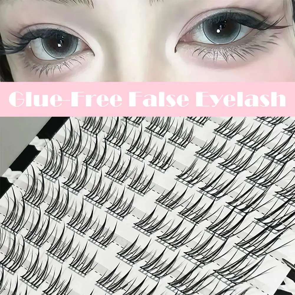 ขนตาปลอมแบบ DIY สไตล์เกาหลี ไม่ต้องใช้กาว ให้ลุคฟูฟ่องแบบแบ่งส่วน แต่งตาสวย ขนตาใส ใช้ซ้ำได้ ต่อขนตาขนาดใหญ่ รุ่น I5E7