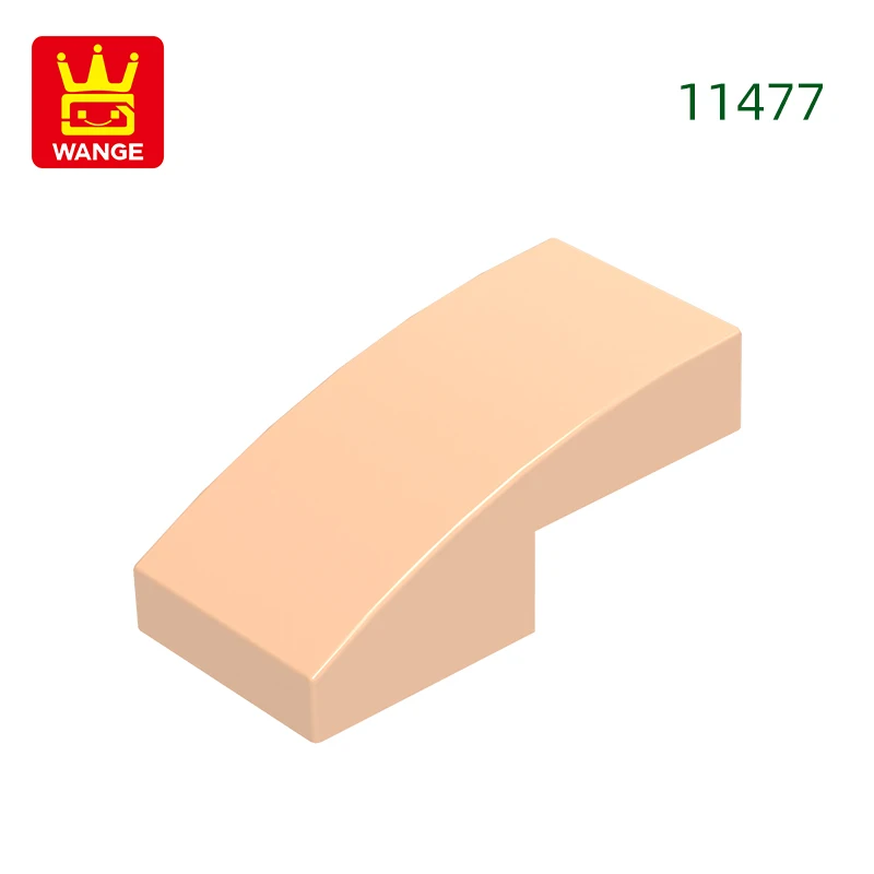 Wange 310 stks/partij 11477 Helling Gebogen 2x1x2/3 Blok Moc Kleur Accessoires Compatibel met Baksteen DIY kinderen Speelgoed Montage Onderdelen