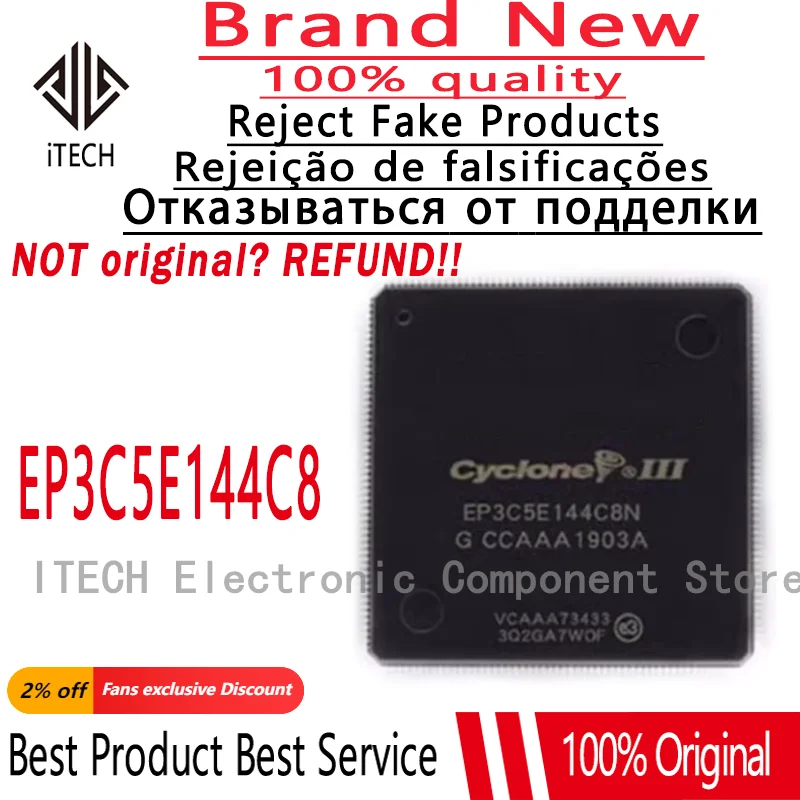 1PCS Original EP3C5E144C8 EP3C5E144C8N QFP144 New In Stock