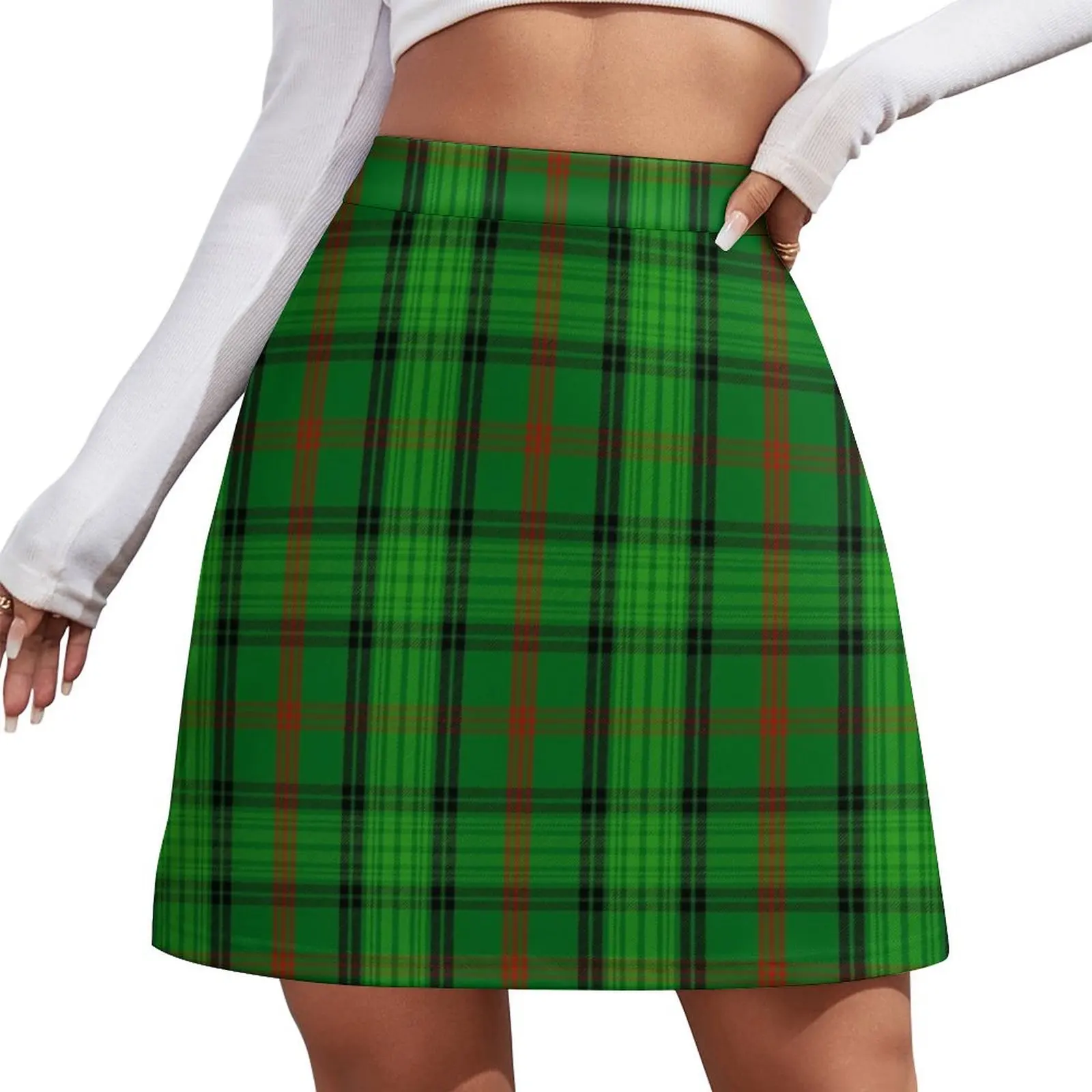 

Clan Ross Tartan Mini Skirt 90s aesthetic new in clothes mini denim skirt rave outfits for women