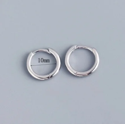 2PCS Winzige Edelstahl Huggie Kleine Creolen Für Frauen Runde Kreis Punk Unisex Rock Ohrring Knorpel Piercing Schmuck