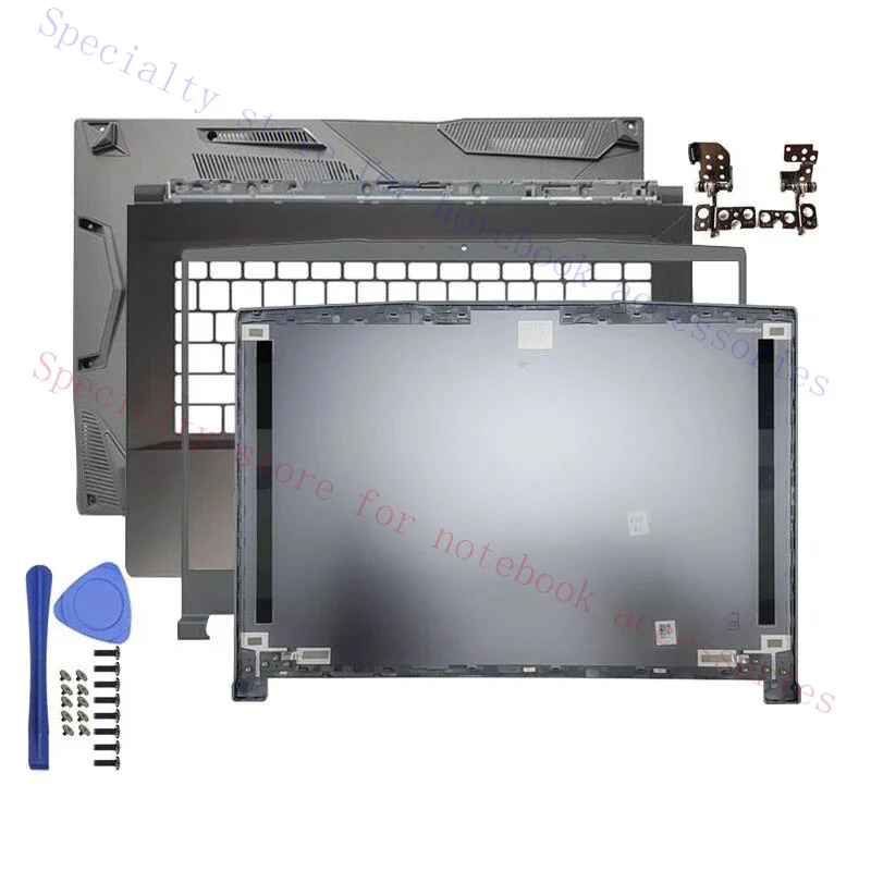 NEW For MSI Thin A15 MS-16R8 MS-16RK Notebook Screen LCD Back Cover Front Frame Hinges Palmrest Bottom Accessories Laptops Case